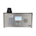 4G Global System for Mobile Communications Multi-Apartment Intercom in Pedestal Steel Finish with Keypad And Prox image