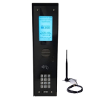 4G Global System for Mobile Communications Multi-Apartment Intercom in Imperial Finish With Single Nameplate Window & Prox Card Reader image