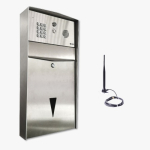 Cellcom PRIME 4G Cellular, Letterbox Stainless Steel Global System for Mobile Communications Intercom with Keypad image