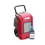 190 Pints Smart Wi-Fi Large Capacity Industrial Dehumidifier, Red image