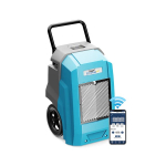 180 PPD Smart Wi-Fi Industrial Dehumidifier with Pump, Blue image