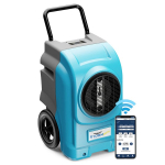 270 Pints Smart Wi-Fi Commercial Dehumidifiers with Pump, Blue image