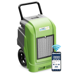 190 Pints Smart Wi-Fi Large Capacity Industrial Dehumidifier, Green image