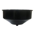 15" Metal Replacement Bowl & 24" Plastic Expansion Funnel for TIM-315 Series Drains image