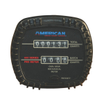 Stationary Mechanical Oil Meter with Odometer Readout, 1/2" NPT (F) Inlet / Outlet image