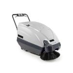 31" Compact Battery Sweeper Suited for Indoor and Outdoor Cleaning on Hard and Soft Floor Surfaces image