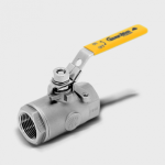 Series 24 - 2 pc. 2000 WOG Standard Port, Stainless Steel Ball Valve with Spring Return Handle image
