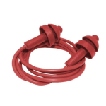 Reusable 2 Red Plugs with Red Cord, 2 Flange, Pack of 200 pcs image