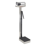 Physician's Scale, Stainless Steel, Weigh Beam, 400 lb x 4 oz, Height Rod image