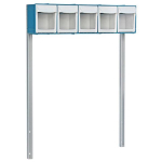 5-Bin Organizer with Accessory Bridge, 16.5" Wide Drawers image