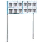 12-Bin Organizer with Accessory Bridge, 16.5" Wide Drawers image