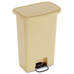 Waste Mate Plastic Waste Receptacle, 18 Gallon, Beige image