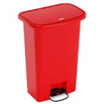 Waste Mate Plastic Waste Receptacle, 18 Gallon, Red image