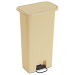 Waste Mate Plastic Waste Receptacle, 24 Gallon, Beige image