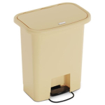 Waste Mate Plastic Waste Receptacle, 8 Gallon, Beige image