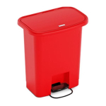 Waste Mate Plastic Waste Receptacle, 8 Gallon, Red image