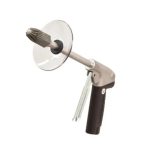 Heavy Duty Safety Air Gun with 1/2 FNPT Large Super Air Nozzle and 12" Aluminum Extension Pipe and Chip Shield image