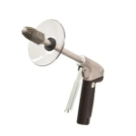 Heavy Duty Safety Air Gun with 1/2 FNPT Large Super Air Nozzle and 6" Aluminum Extension Pipe and Chip Shield image