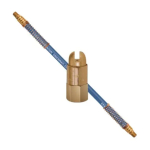 1/4 NPT High Power Brass Air Nozzle with 6" Stay Set Hose image