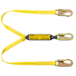 100% Tie-off Energy Absorbing Lanyard with Pack, Polyester, 3 ft image