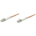 Fiber Optic Patch Cable, Duplex, Multimode, LC/LC, 62.5/125, OM1, 10.0 m (33.0 ft.), Orange image