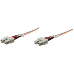 Fiber Optic Patch Cable, Duplex, Multimode, SC/SC, 62.5/125, OM1, 10.0 m (33.0 ft.), Orange image