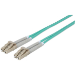 Fiber Optic Patch Cable, Duplex, Multimode, LC/LC, 50/125, OM3, 10.0 m (33.0 ft.), Aqua image