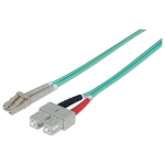 Fiber Optic Patch Cable, Duplex, Multimode, LC/SC, 50/125, OM3, 10.0 m (33.0 ft.), Aqua image