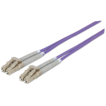 Fiber Optic Patch Cable, Duplex, Multimode, LC/LC, 50/125, OM4, 5.0 m (14.0 ft.), Violet image