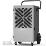 155 Pints Commercial Dehumidifier with Pump & Drain Hose - For Spaces Up to 7,500 Sq. Ft. image