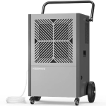 216 Pints Commercial Dehumidifier with Pump & Drain Hose - 24 Hr Timer for Spaces Up to 8,500 Sq. Ft. image