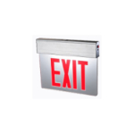 LED Double Sided EDGE-Lit Emergency "Exit" Sign Red, 120 / 277V image