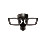 FusionX Duo Series Twin Head Security Light, Motion Sensor, 22W, 4000K, Bronze image