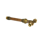 1" Brass Tank Tee - 13" Long, (1) 1/2" Drain Hole (No Lead) with Union image