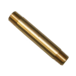 1/4" x 3" No-Lead Brass Pipe Nipple image