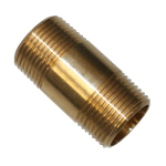 3/4" x 2" No-Lead Brass Pipe Nipple image