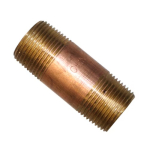 3/4" x 2-1/2" No-Lead Brass Pipe Nipple image