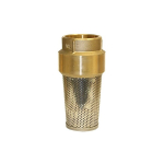 710 Series Foot Valve for 3" Pipe (No Lead Brass) w/ Stainless Steel Screen image