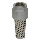 1100 Series 3/4" Stainless Steel Foot Valve with VITON O-ring image