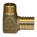 1" x 3/4" No-Lead Brass Hydrant Elbow image