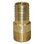 1" No-Lead Brass Round Male Adapter image