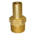 1" x 1-1/4" No-Lead Brass Male Adapter with Hex image