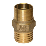 1-1/2" No-Lead Brass Coupling With Hex image