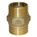 2" No-Lead Brass Coupling with Hex image