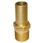 1" No-Lead Brass Male Adapter with Hex image