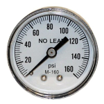 0-160 PSI - 2" Dial Pressure Gauge image