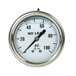 0-100 PSI - 2-1/2" Dial 300 Series Liquid Filled Stainless Steel Pressure Gauge image