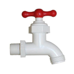 1/2" PVC Boiler Drain Valve w/ Hose Bibb image