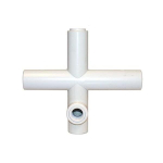 1" PVC Tank Manifold, 8" x 9" Size, 1/2 Drain Hole image