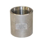 1-1/2" Extra Heavy Stainless Steel Drop Pipe Coupling, 2-1/2" Length image